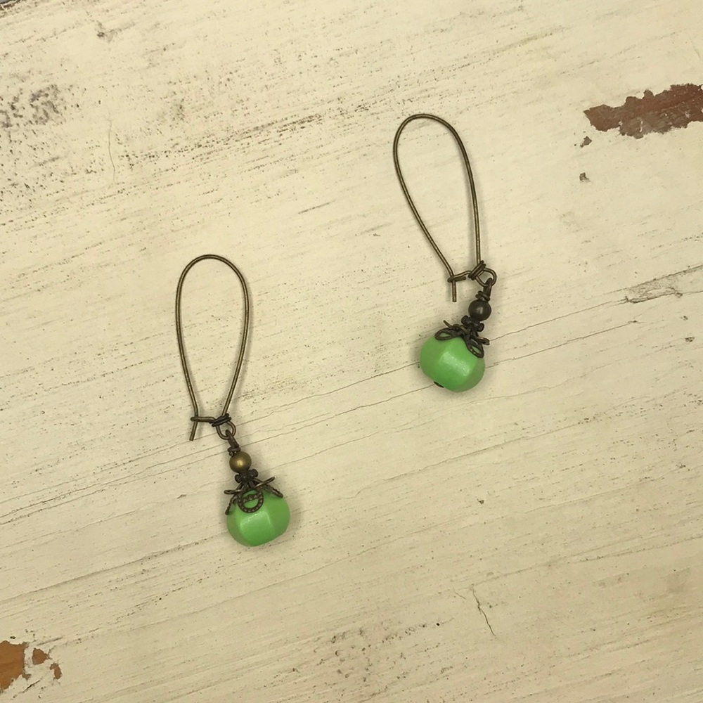 Sea foam Green Earrings